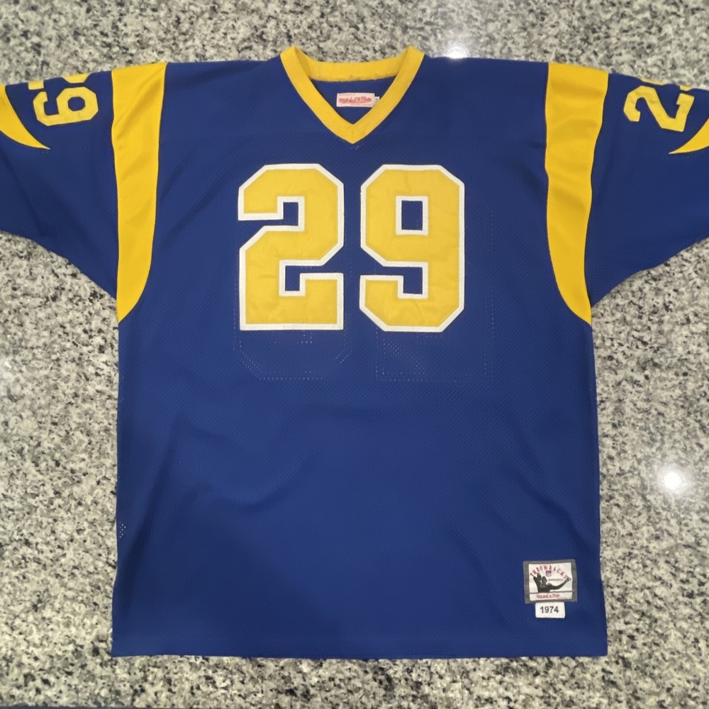 Harold Jackson Los Angeles Rams #29 Mitchell & Ness Throwbacks Blue Jersey Sz 54